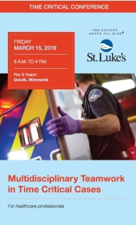 St. Luke's Time Critical Tactics Conference Flyer